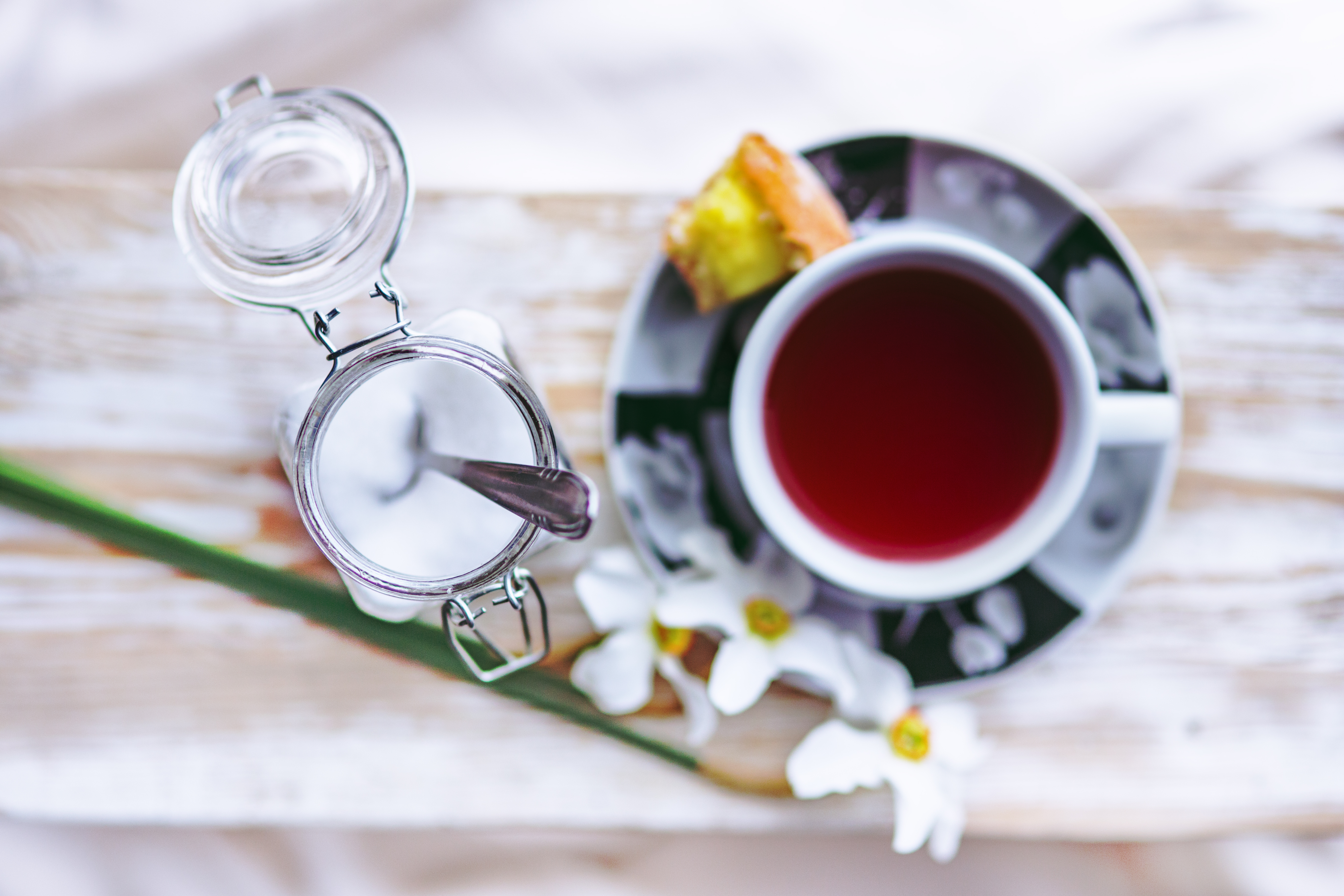 Picture of tea and sugar