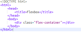 flex container html image